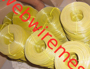 Yellow,Blue,Red and Green Color High Quality PVC Coated Rebar Tie Wire supplier